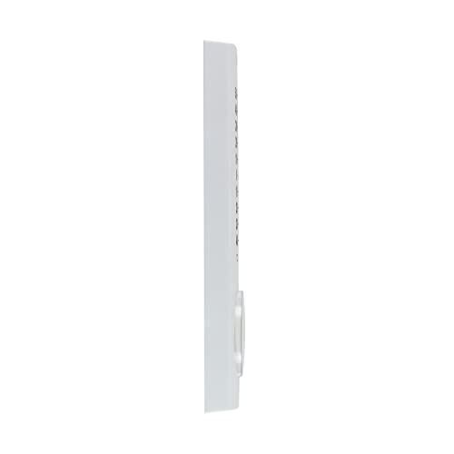 Springfield Vertical Thermometer and Hygrometer, Wireless Indoor Outdoor Thermometer, Humidity Meter for Patio, Garden, or Nursery area, 9.125-Inch, White - size: 1 Count (Pack of 1)