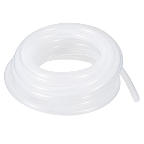 METALLIXITY Silicon Tubing(1/4" ID x 1/2" OD x 3.3Ft), Pure Silicone Hoses High Temp - for Printer, Hot Water Dispenser, Engine, Brewing, Fish Tank Air Pump, Pump Transfer, Clear - size: 3.3 Feet, style: 1/4" IDx1/2" OD