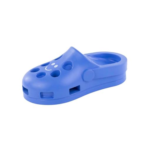 Fuzzl Shoe Dog Toy Puzzle Treat Toy β Natural Rubber Chew Toy β Durable, Interactive Enrichment Feeder β Eco-Friendly, Non-Toxic & Dishwasher Safe β Blue - style: Clog Blue