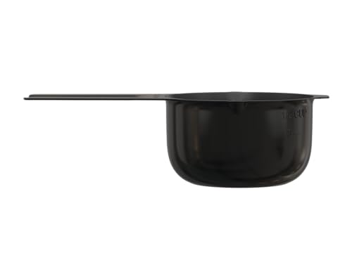 Color Up ½ Cup Measuring Cup (120 ml) – Premium Black Stainless Steel, Accurate for Wet & Dry Ingredients, Embossed Markings, Easy-Pour Spouts, Dishwasher-Safe, Kitchen Essential - size: 1/2 Cup (120 ml) Black