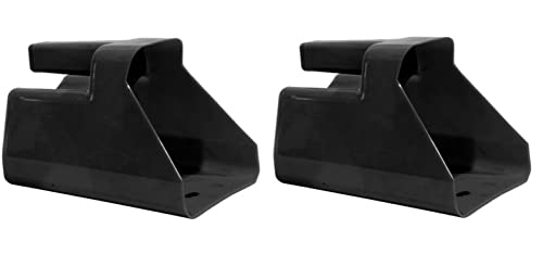 3 Quart Feed and Pet Food Scoop for Farm Animals and Pets - Stackable - Durable - color: Black 2 Pack