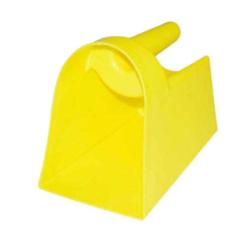 SM SunniMix Enclosed Feed Scoop Stackable Bird Scoop Reusable Feed Scooper Grain Scooper Heavy Duty Handle PP Material Suitable for Farmers Livestock Zoo Ranch