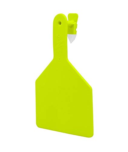 Z Tags 1 piece Chartreuse Blank Calf Tag 25pk
