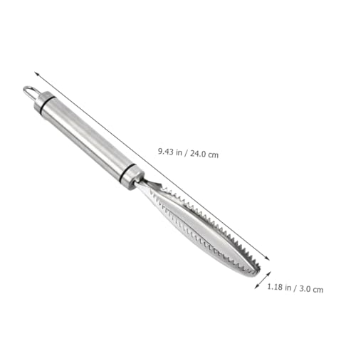Stainless Steel Chicken Lung Scraper Tool Handheld Poultry Lung Removal Equipment for Efficient Chicken Processing on Farms and at Home 9.44X1.18X1.18In