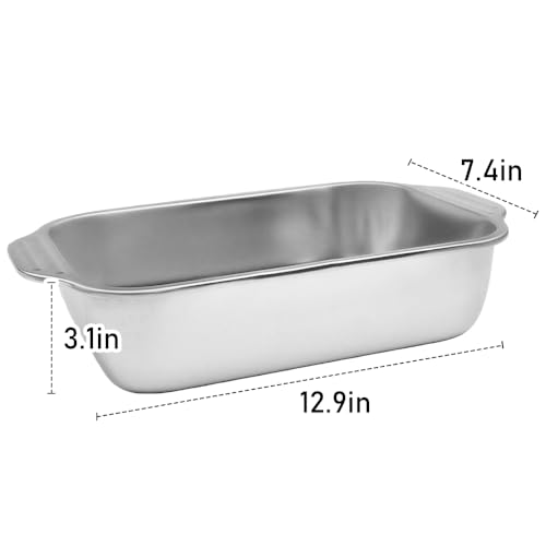 2 Pack Heavy Duty Metal Chicken Feeder Trough Water Feeder Large Capacity Feed Pan Trough Bucket with Handle for Chicken Duck Pig Deer Poultry Livestock