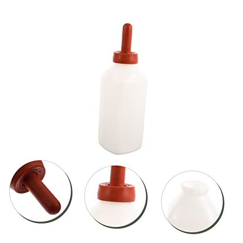 Thickened Vertical Hand-Operated Nursing Bottle for Calves Goats and Pigs Feeding Container Bite Design for Small Farm Animals
