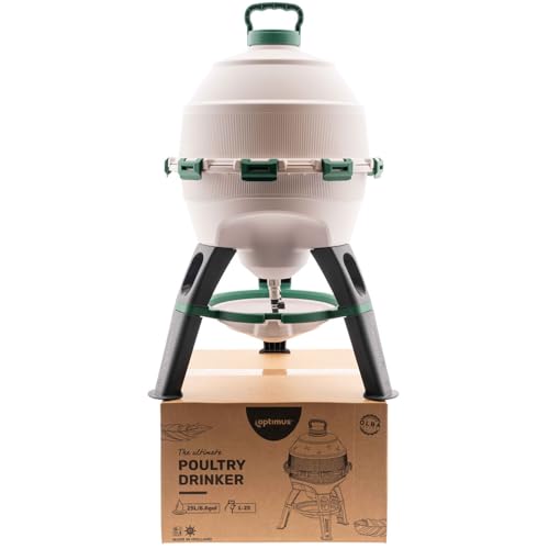 Premier 1 Optimus High Capacity Poultry Waterer for Chickens, Ducks & Geese | 6 Gallon, Top Fill, Gravity Fed