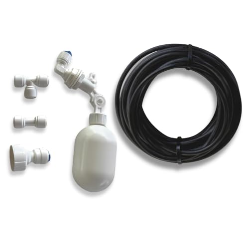 NEW MOUNTAIN INNOVATIONS | SIRENIX Auto Fill Water System Kit | Float Valve Regulator | Durable & Weatherproof 1/4 Inch 20 Ft Tubing | Easy Install