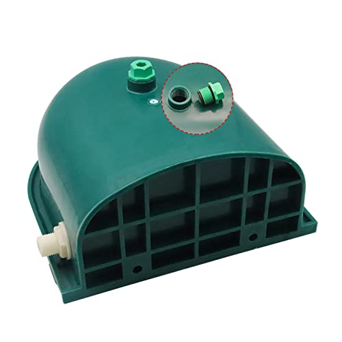 Plastic Automatic Water Bowl with Stainless Steel lid, Livestock Waterer for Cattle Horse Goat Sheep Dog, Water Trough Bowl with Float Valve (No Pipe)