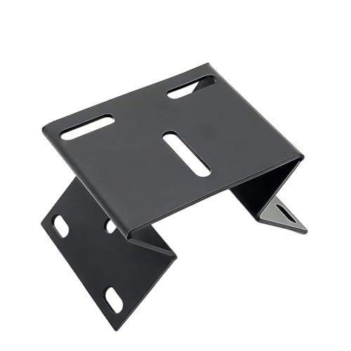 Heavy-Duty Right Angle Security Camera Corner Mount - Black Metal Wall Bracket for Outdoor Surveillance | Fits Exterior Walls, Eaves, Stairwells | Complete Hardware Kit for S340 & PTZ Cameras
