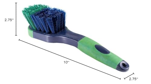 HORZE Soft Grip Bucket Brush - Dark Blue - One Size - color: Dark Blue