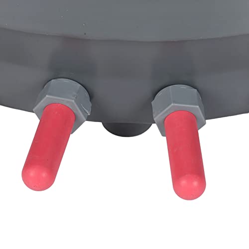 AMAKO Calf Feeder Pacifier with Fixed Base: Calf Feeder Pacifier for Feeding Milk Bucket Cow Nipple Calves Teats Soft Rubber Feeding Teats for Cattle Horse Donkey(MP76+MP76A Calf Pacifier with Valve)