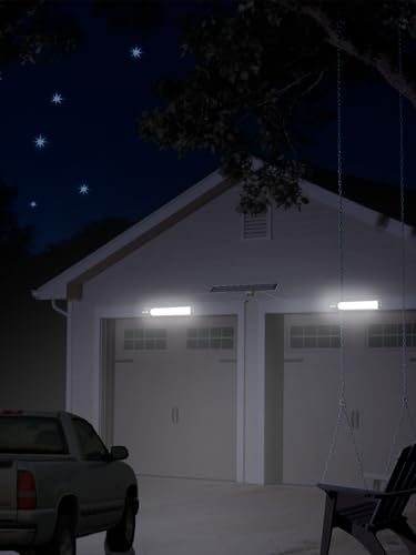 Solar sensor lights, outdoor high-brightness lighting, motion sensor sensing, independent solar charging panel, detachable handheld lighting, safety lights suitable for porches, garages and courtyards