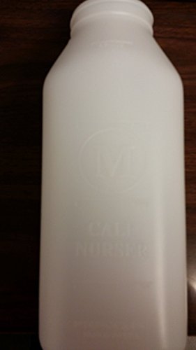 Merrick's Calf Bottle ONLY Screw On 2 Quart Heavy Plastic Dairy Nursing