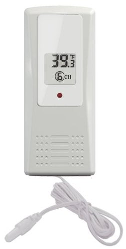 Ambient Weather F007TP 8-Channel Wireless Thermometer with Temperature Probe for WS-07, WS-08, WS-09 Weather Stations - size: Thermometer with Probe, style: Thermometer with Probe