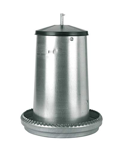 Feeder for chicken and turkeys, mounted, 40 l, galv. - size: 40 l