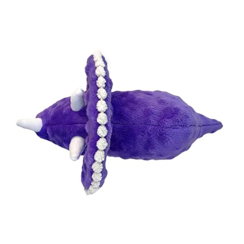 Squeaky Dog Toys Plush Dog Toy with Crinkle Paper Stuffed Durable Dog Chew Toys for Small Middle and Large Dogs Triceratops Purple - color: Triceratops Purple
