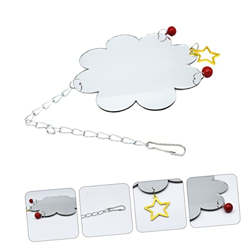LIOOBO Single Mirror Pet Chicken Toy Bell Safe Tasteless Coop Decor for Chickens