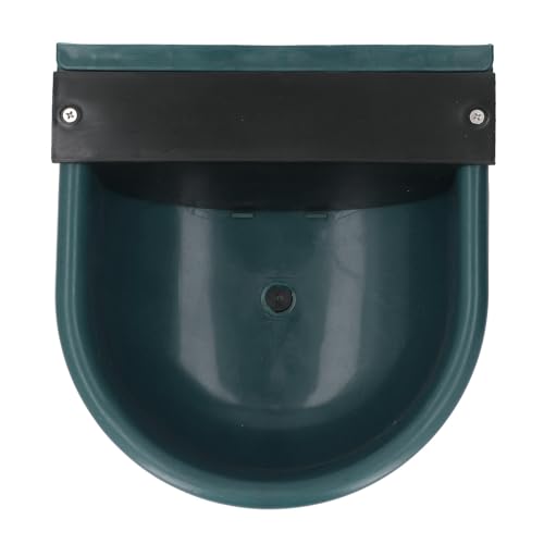 Zerodis Livestock Water Bowl,ABS Large Capacity Livestock Water Trough Bowl Farm Animal Drinking Water Bowl with Drainage Hole Livestock Waterer for Cattle Sheep Horse (Forest Green)