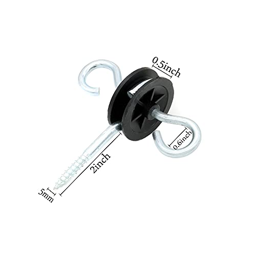 Electric Fence Screw-in Gate Handle Anchor and 3 Point Gate Connector Gate Handle Anchor (6)