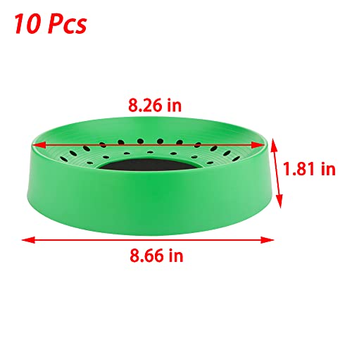 DQITJ 10 Pack Plastic Small Bird Nests Pigeon Nesting Bowls Quails Breeding Hatching Nest Canary Nest for Home Farm