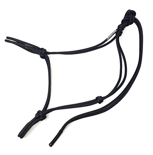 Soft 2 Knot Horse Halter - color: Black, size: Large