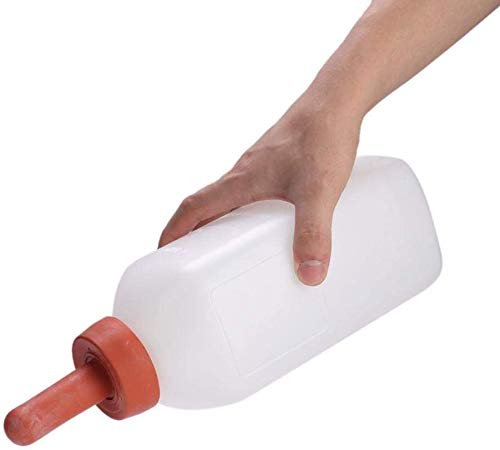 Livestock Milk Feeder Bottle, 2L Nursing Bottle Set for Calf, Sheep, Lamb, Cow