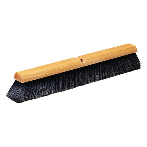 SPARTA Flo-Pac Horsehair Floor Sweep, Floor Brush for Cleaning, 24 Inches, Black - style: Polypropylene with Horsehair