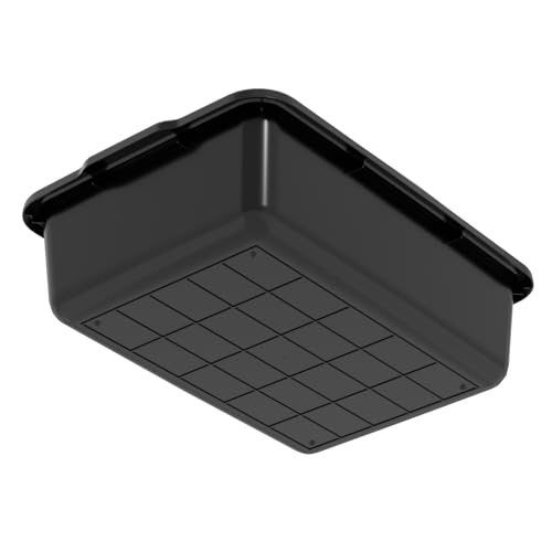 Xyskin 4 Pack 23 L Commercial Bus Tubs, Large Rectangle Dish Tub, Restaurant Bus Pans, Black - size: 23L-4 Packs
