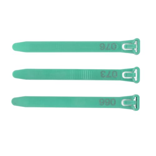 Chicken Leg Rings 1-100 Numbered | Reusable Poultry Identification Leg Bands for Ducks/Chicks/Pigeons/Goose | Sturdy PP Material Easy to Apply and Take Off (Green) - color: Green