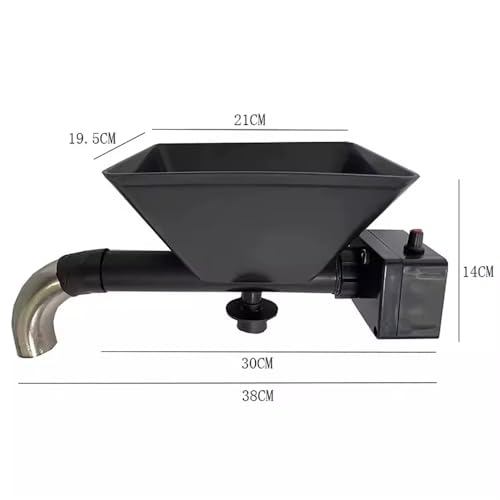 Adjustable Speed Electric Powder Particle Feeder, Automatic Feeding Machine for Livestock & Animal Feed (90 Degree) - size: 90 Degree