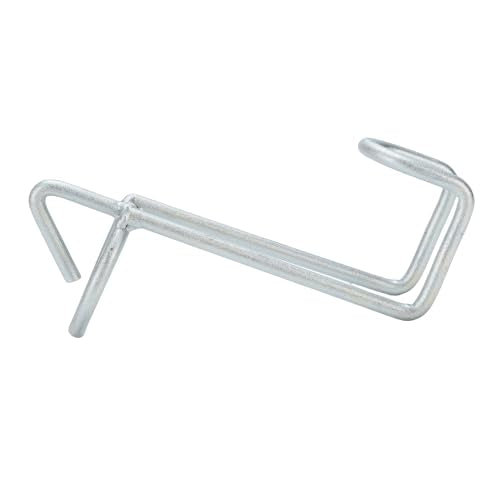 Haofy 2 Pack Horse Feed Bucket Hooks, Heavy Duty Metal Tack Hook for Stables Barns Fences, with Weather Proof Coating for Horses Cows Sheep Livestock Accessories