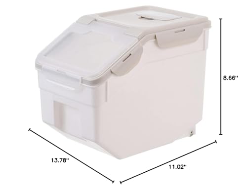 TOYANDONA Bird Food Storage Container Airtight Grain Storage Barrel Sealed Buckle Elegant and Functional