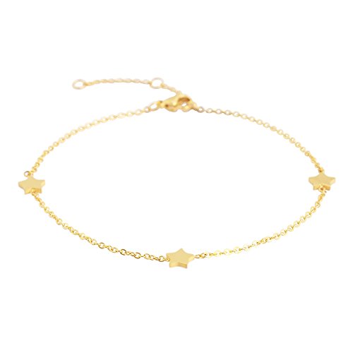 Charms Anklet Foot Bracelet for Women - color: Gold Star