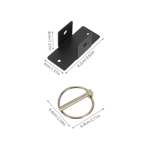 Outanaya Heavy Duty Steel Bucket Hook Preventing Accidental Falls Featuring Safety Pin Quick Release Livestock Bucket Hanger for Horse Stalls and Barns for Slow Hay Bags and Feeding