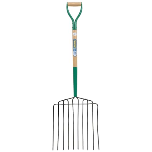 Draper DRA63578 10 Prong Manure Fork with Wood Shaft and MYD Handle