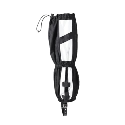Keenso Hiking Gaiters,Reflective Leg Gaiters with Adjustable Elastic Top for Hiking Skiing Outdoor Activities