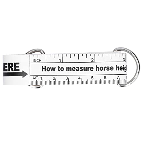 Horse Weight Tape 2.42m | Damp - Proof & Tear - Resilient for Farm | Portable Animal Measuring Tool for Horses/Livestock | Dual - Sided Scale in cm & Inch