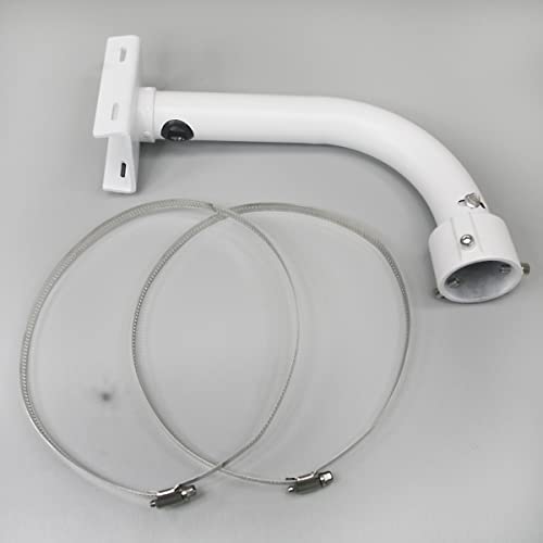 Security Camera Mount Bracket, Dome PTZ Camera Mount Universal Camera Pole Mount Bracket for CCTV Security Camera/IP Camera, L Type