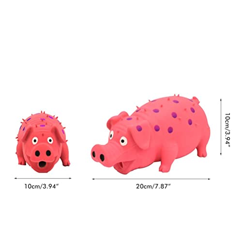 ASHATA Rubber Pig Squeaky Dog Toy Interactive Chew Toy for Dogs,Protect Teeth and Relieve Boredom for Small Medium Large Dogs (ASHATAbwazkre9vu-10344694)
