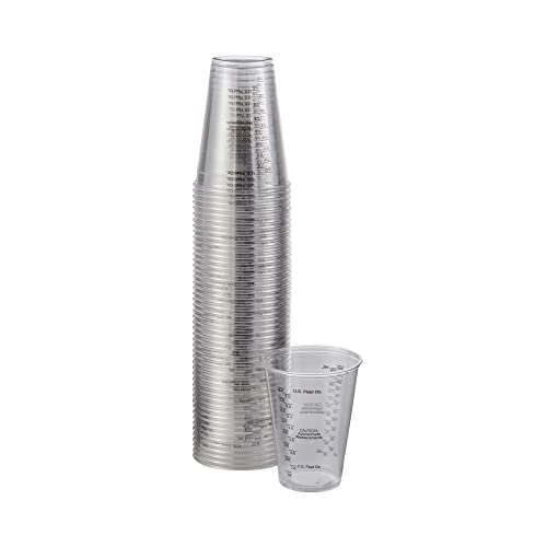 Dart TP10DGM 10 Ounce Graduated Medical Ultra Clear PET Plastic Cup, 50 Count (Pack of 20), Total 1000 Count