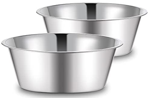 URBUDDIES 1.1 Gallon Extra Large Stainless Steel Dog Water Bowls, 2 Pack - size: 2 Pack