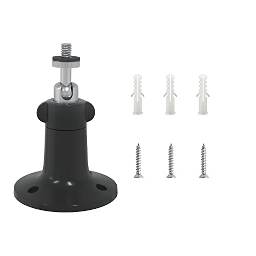 Dzees Universal Security Camera Wall Mount Bracket, White, Adjustable Angle with Mounting Hardware, 4.5 x 6.5 inches