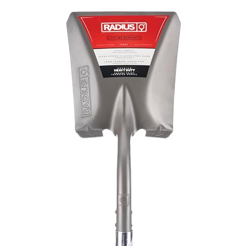 Radius Premium Heavy Duty Steel Square Point Shovel, 58" Handle - style: Long-Handle, Square Point