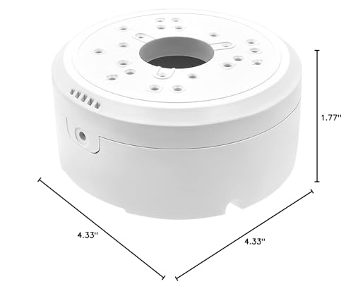 Universal Bullet Security Camera Junction Box Mount Bracket, Plastic Junction Box Compatible with Arlo Solar Panel and Reolink Solar Panel,Outdoor/Indoor Use CCTV Junction Mounting Box