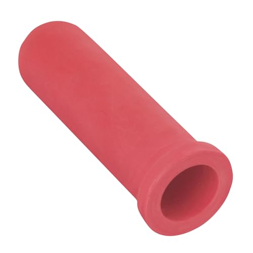 6PCS Calf Feeder Pacifier Teats Soft Rubber Feeding Teats for Cattle Horse Donkey Nursing Bottle Nipples Farm Animal Feeding Supplies (RED) - color: RED