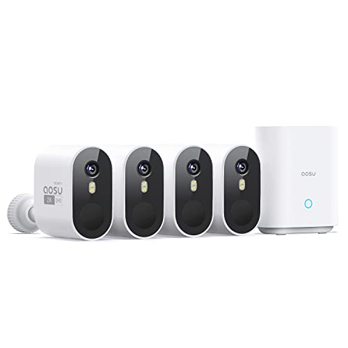 aosu 2K Add-on Camera, Requires WirelessCam/SolarCam aosuBase (NOT Doorbell Base Station), Up to 4 Cameras Can be Connected to 1 aosuBase - style: Add-on-Cam