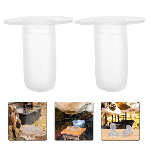 5pcs Calf Nursing Nipples Silicone Teats for Cow Milk Bottles Livestock Feeding Supplies Suitable for Calves and Orphaned Animals in Agricultural Settings