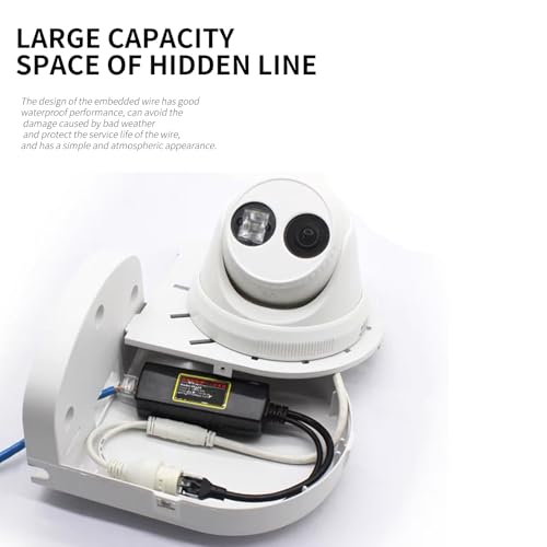 Indoor Outdoor Camera Bracket ABS Plastic Wall Mount L-Shaped Bracket for Security Dome IP Camera Mounting, Junction Box Cable Management (4.5in-SL-4PACK) - style: 4.5in-SL-4PACK