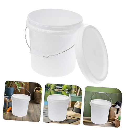 Airtight Food Grade Storage Bucket Thickened Plastic Container with Lid for Pet Food Livestock Feed Water and More Multi Use Sealed Bucket for Home and Outdoor